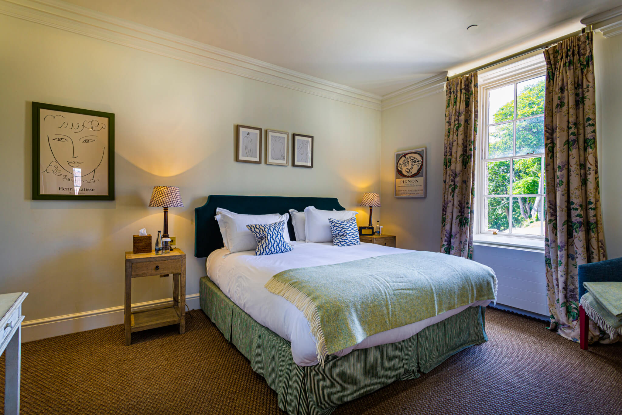 Talbot Hotel Malton Deluxe Suite Bedroom Space scaled