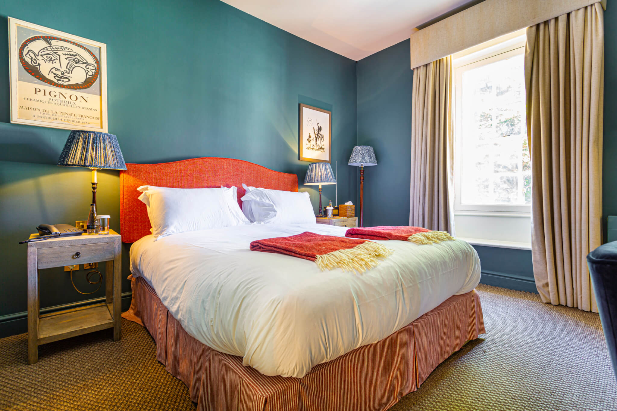 Talbot Hotel Malton Superior Double Room Bedroom Area scaled